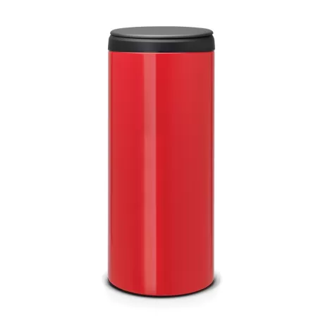 FlipBin 30L, coperchio in plastica Dark Grey, Passion Red - Brabantia