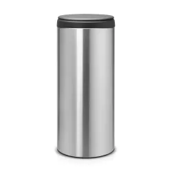 FlipBin 30L, coperchio in plastica Dark Grey, anti-impronte, Inox Satinato FPP - Brabantia