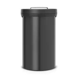 Big Bin 60L, coperchio in plastica Nero, Nero Opaco - Brabantia