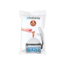 PerfectFit Bags X, 12L - dispenser 40 sacchetti, Bianco - Brabantia