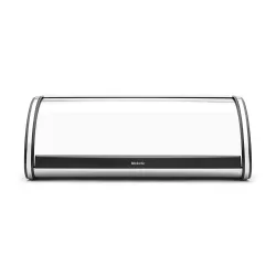 Roll Top Bread Bin, lati Nero Opaco, Inox Lucido - Brabantia
