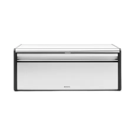Fall Front Bread Bin, anti-impronte lati Nero Opaco, Inox Satinato FPP - Brabantia