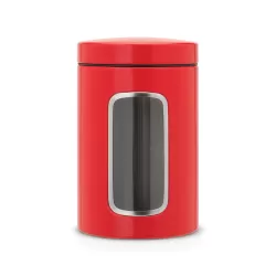 Window Canister 1.4L, Passion Red - Brabantia