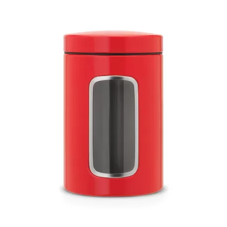 Window Canister 1.4L, Passion Red - Brabantia
