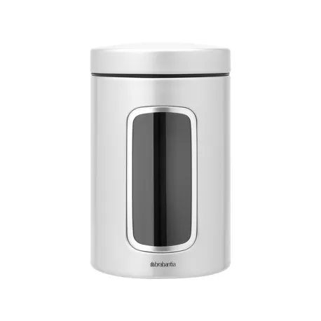 Window Canister 1.4L, Metallic Grey - Brabantia