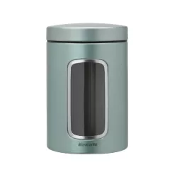 Window Canister 1.4L, Metallic Mint - Brabantia