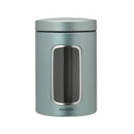 Window Canister 1.4L, Metallic Mint - Brabantia