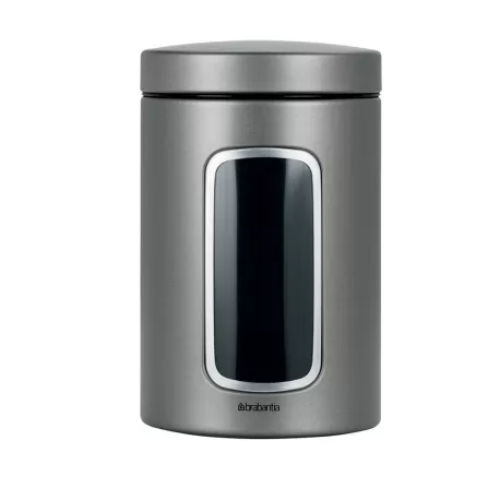 Window Canister 1.4L, Platinum - Brabantia