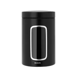 Window Canister 1.4L, Nero Opaco - Brabantia