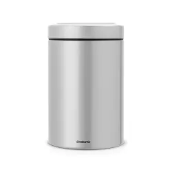 Window Lid Canister 1.4L, Metallic Grey - Brabantia