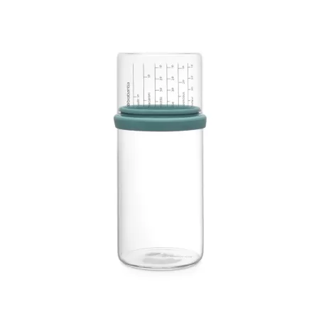 Glass Storage Jar con dosatore, 1 litri, Mint - Brabantia