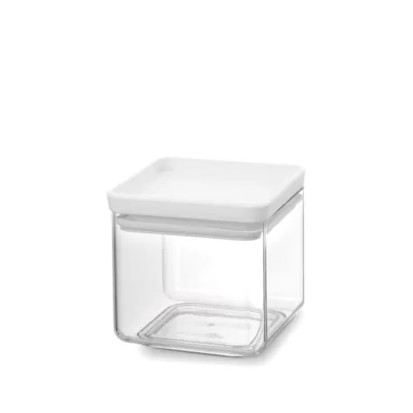 Stackable Square Canister 0.7L, Tasty+ Light Grey - Brabantia