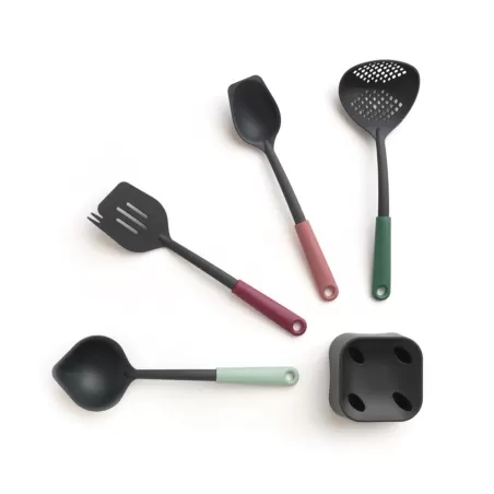 Set 4 utensili + Base, Tasty+ Mixed Colours - Brabantia