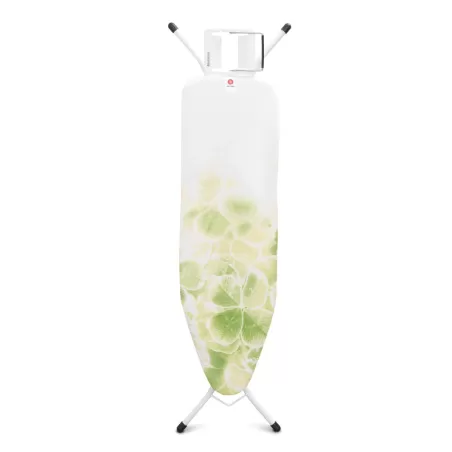 Comfort 124x38 - Poggiaferro, telaio Bianco, Leaf Clover - Brabantia