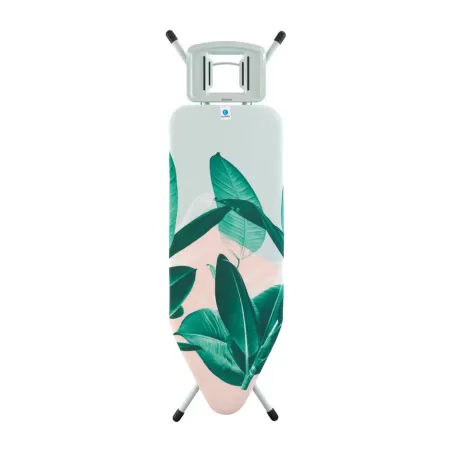 XL Comfort 124x45 - Poggiaferro Solid, telaio Mint, Tropical Leaves - Brabantia