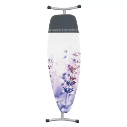 Premium Comfort 135x45 - Poggiaferro integrato nella fodera, telaio Metallic Grey, Lavender - Brabantia