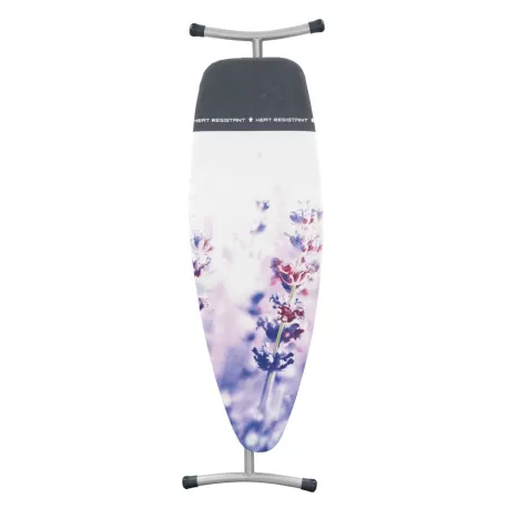 Premium Comfort 135x45 - Poggiaferro integrato nella fodera, telaio Metallic Grey, Lavender - Brabantia