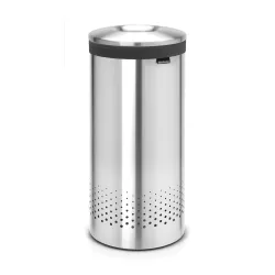 Laundry Bin 35L, coperchio in acciaio Inox Satinato, Inox Satinato - Brabantia