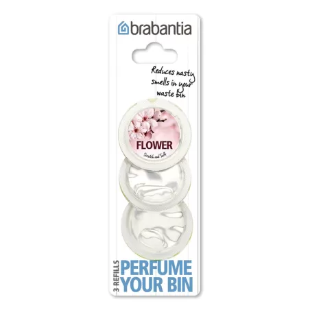 Perfume Your Bin - 3 Ricariche profumazione Flower, Rosa - Brabantia