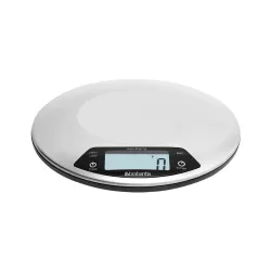 Bilancia da cucina digitale 1gr/5kg - Rotonda con timer cucina, Inox Satinato - Brabantia
