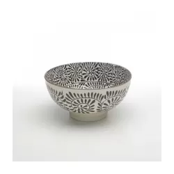 Tue, Big bowl nero d. 203 - Zafferano