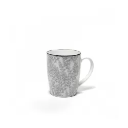 Tue, Mug, tazza fiori grigio - Zafferano