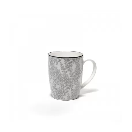Tue, Mug, tazza fiori grigio - Zafferano