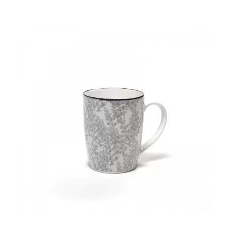 Tue, Mug, tazza fiori grigio - Zafferano