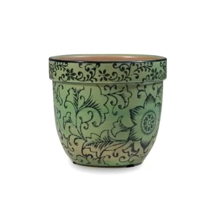 Pot pot, Vaso verde d. 11,5 x h. 10 cm. - Zafferano