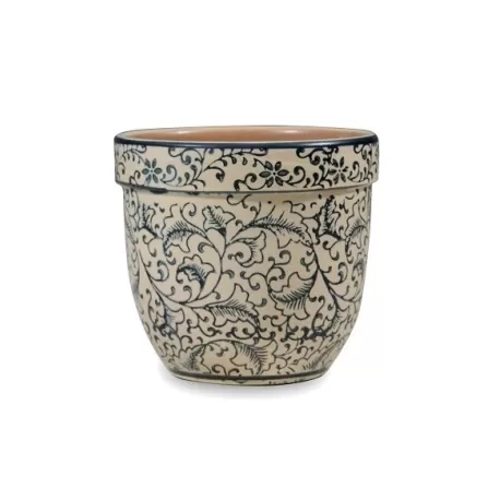 Pot pot, Vaso bianco d. 11,5 x h. 10 cm. - Zafferano