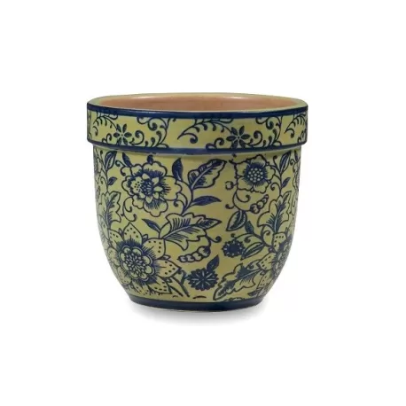 Pot pot, Vaso giallo d. 11,5 x h. 10 cm. - Zafferano