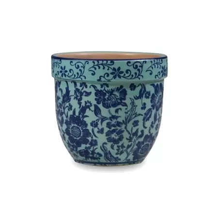 Pot pot, Vaso turchese d. 11,5 x h. 10 cm. - Zafferano