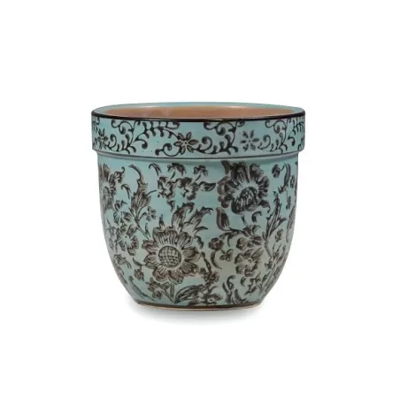 Pot pot, Vaso bluino d. 11,5 x h. 10 cm. - Zafferano