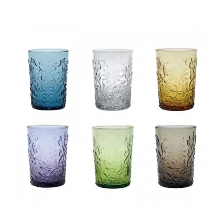 Barocco, Bicchiere confezione assortita 6 pezzi - Zafferano