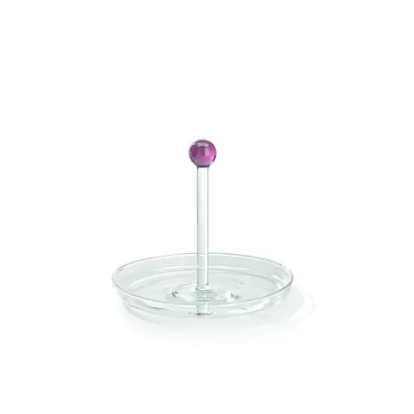 Bilia, Vassoietto con manico rosa d. 130 - Zafferano