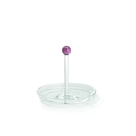 Bilia, Vassoietto con manico rosa d. 130 - Zafferano