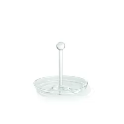 Bilia, Vassoietto con manico trasparente d. 130 - Zafferano