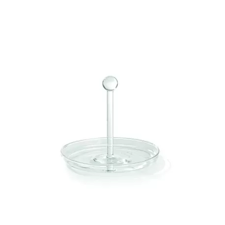 Bilia, Vassoietto con manico trasparente d. 130 - Zafferano