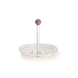 Bilia, Vassoietto con manico rosa d. 180 - Zafferano