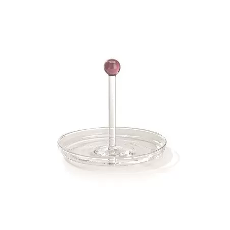 Bilia, Vassoietto con manico rosa d. 180 - Zafferano