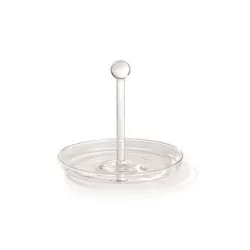 Bilia, Vassoietto con manico trasparente d. 180 - Zafferano