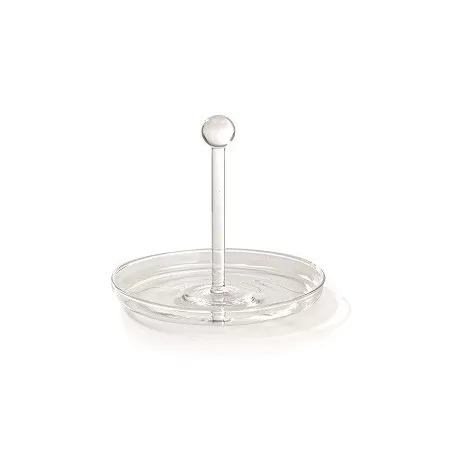 Bilia, Vassoietto con manico trasparente d. 180 - Zafferano