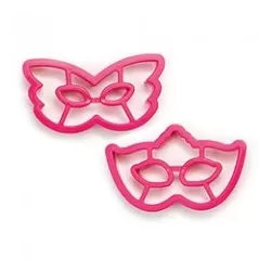 Tagliabiscotti mascherine di carnevale da cm. 9 a 4x2 h. - Decora