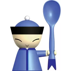 Mr. Chin, Portauovo con spargisale e cucchiaino