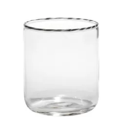 Intrecci, Bicchiere nero/bianco - Zafferano