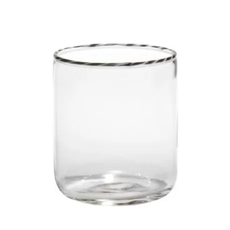 Intrecci, Bicchiere nero/bianco - Zafferano