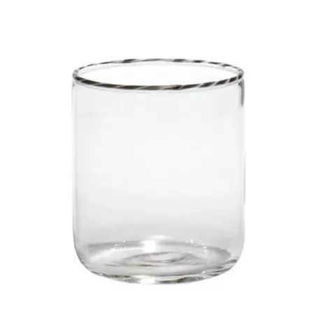 Intrecci, Bicchiere nero/bianco - Zafferano