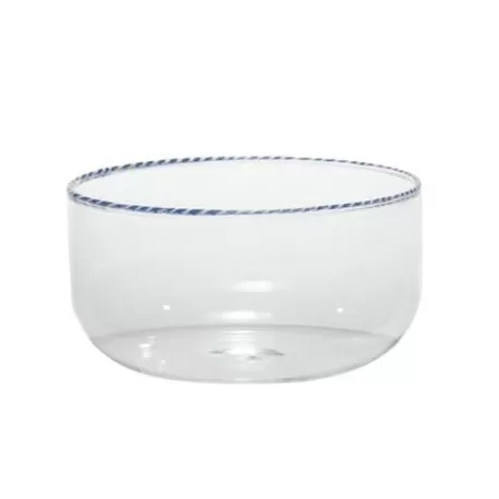 Intrecci, Bowl blu/bianco - Zafferano