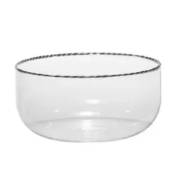 Intrecci, Bowl nero/bianco - Zafferano