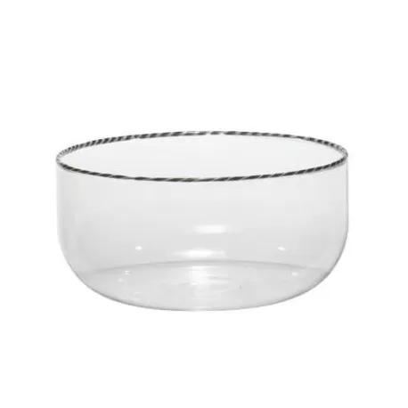 Intrecci, Bowl nero/bianco - Zafferano
